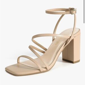 Dream Pairs Nude Strappy Heels